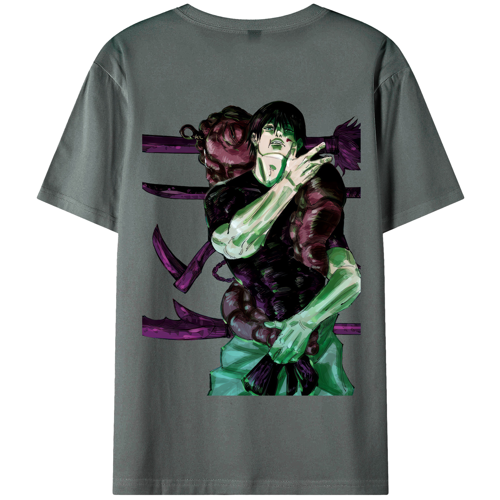 （画像用） 呪術廻戦 Jujutsu Kaisen 綿100％半袖Tシャツ（背面プリント）